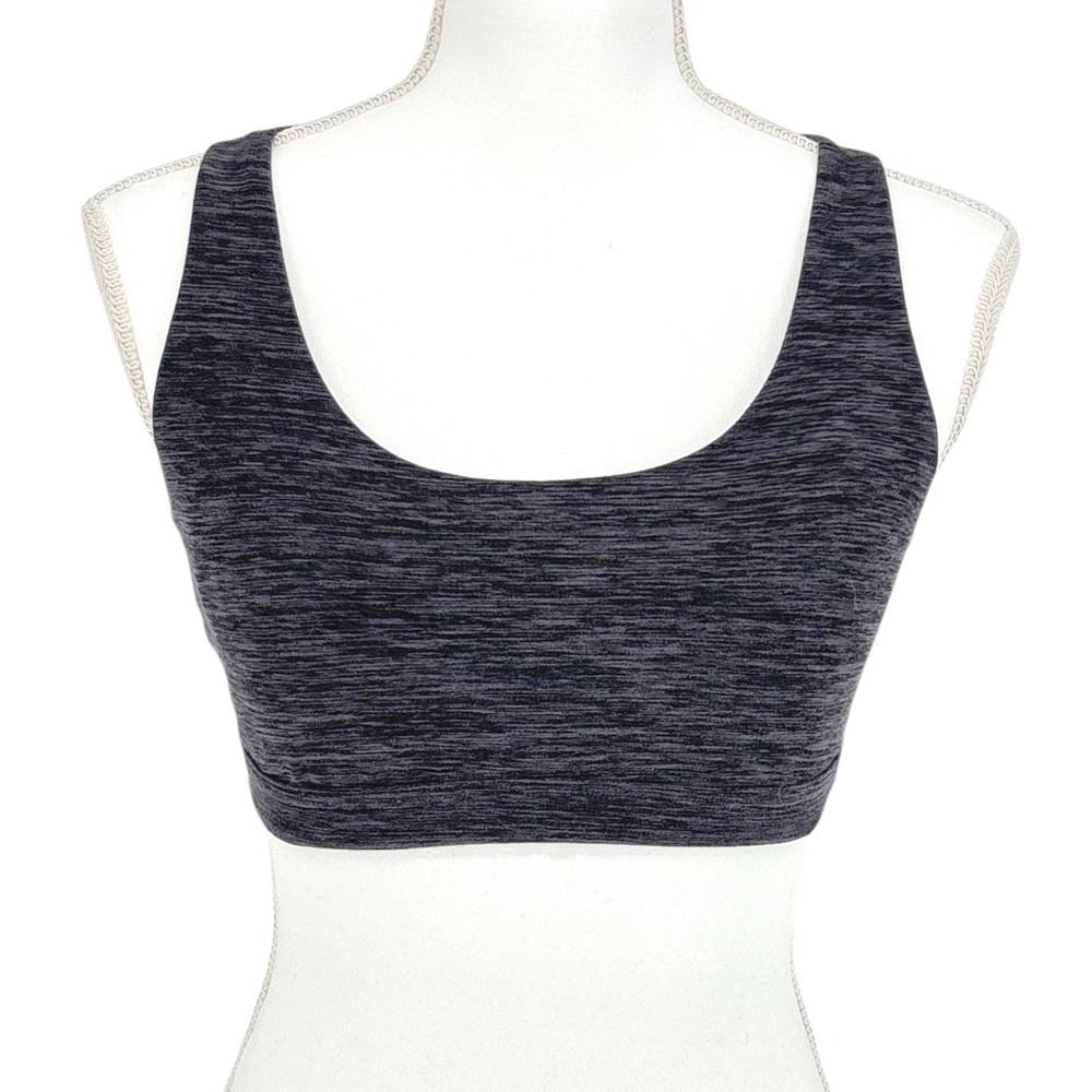 Victorias Secret Sport Bra Medium Gray Heathered Strappy Back Activewear